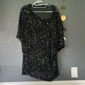 LEAVES TODAY-MAKE OFFER: SHEIN Sheer Midnight Top
